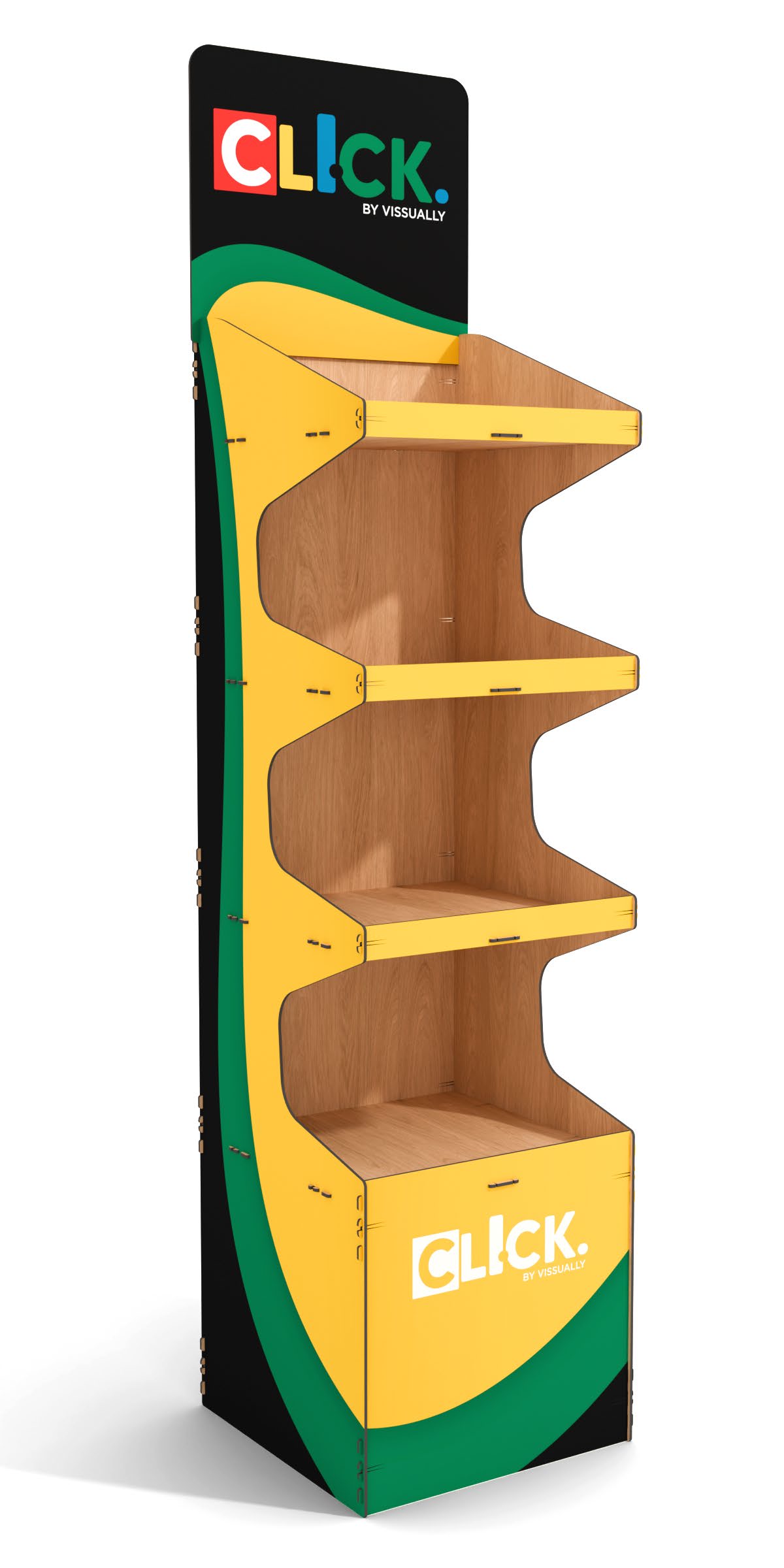 Expositor 4 Baldas Compacto