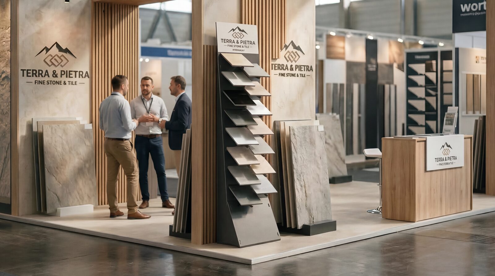 Stand en feria cerámica