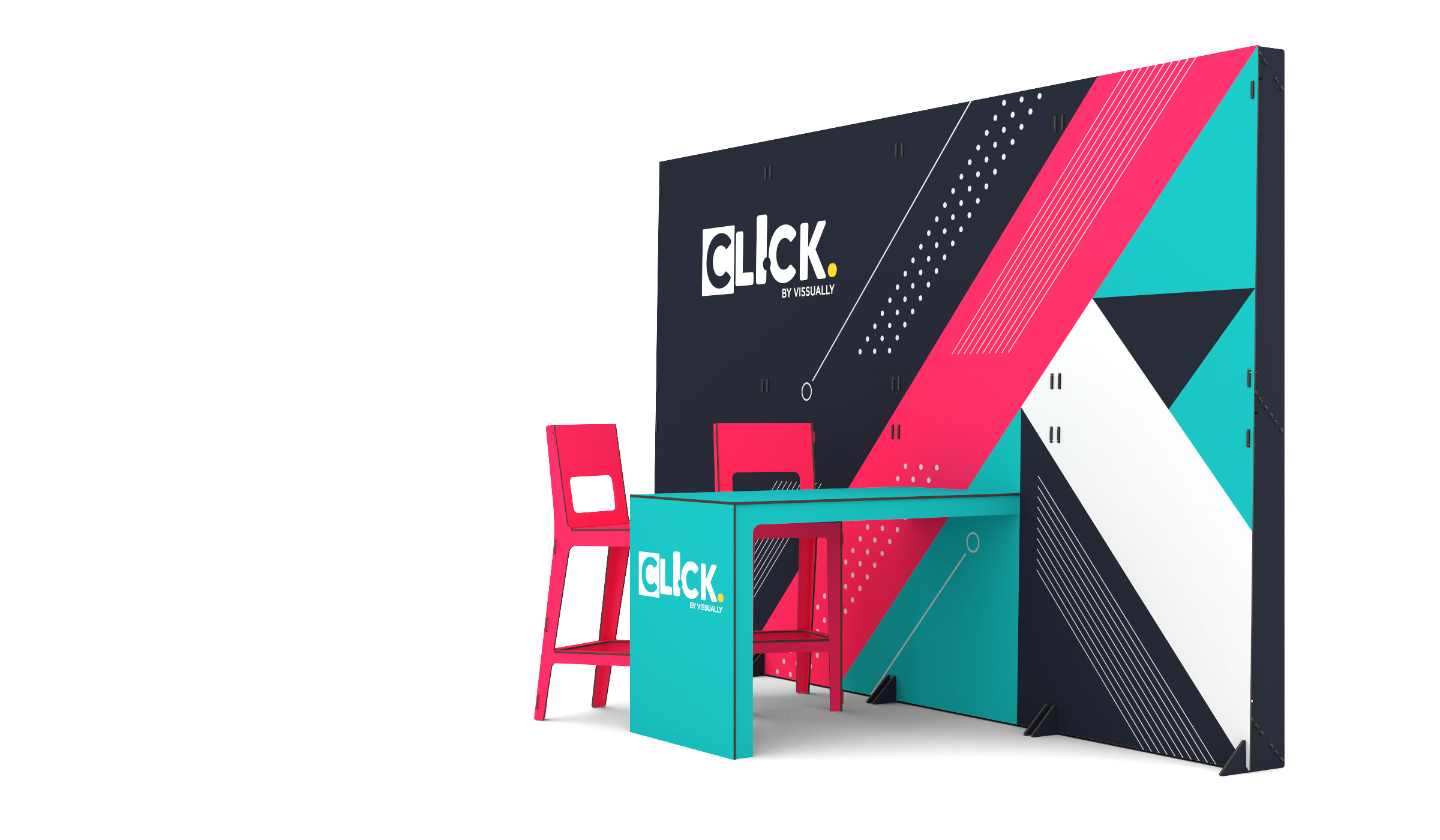 Stand en I + Mesa en L